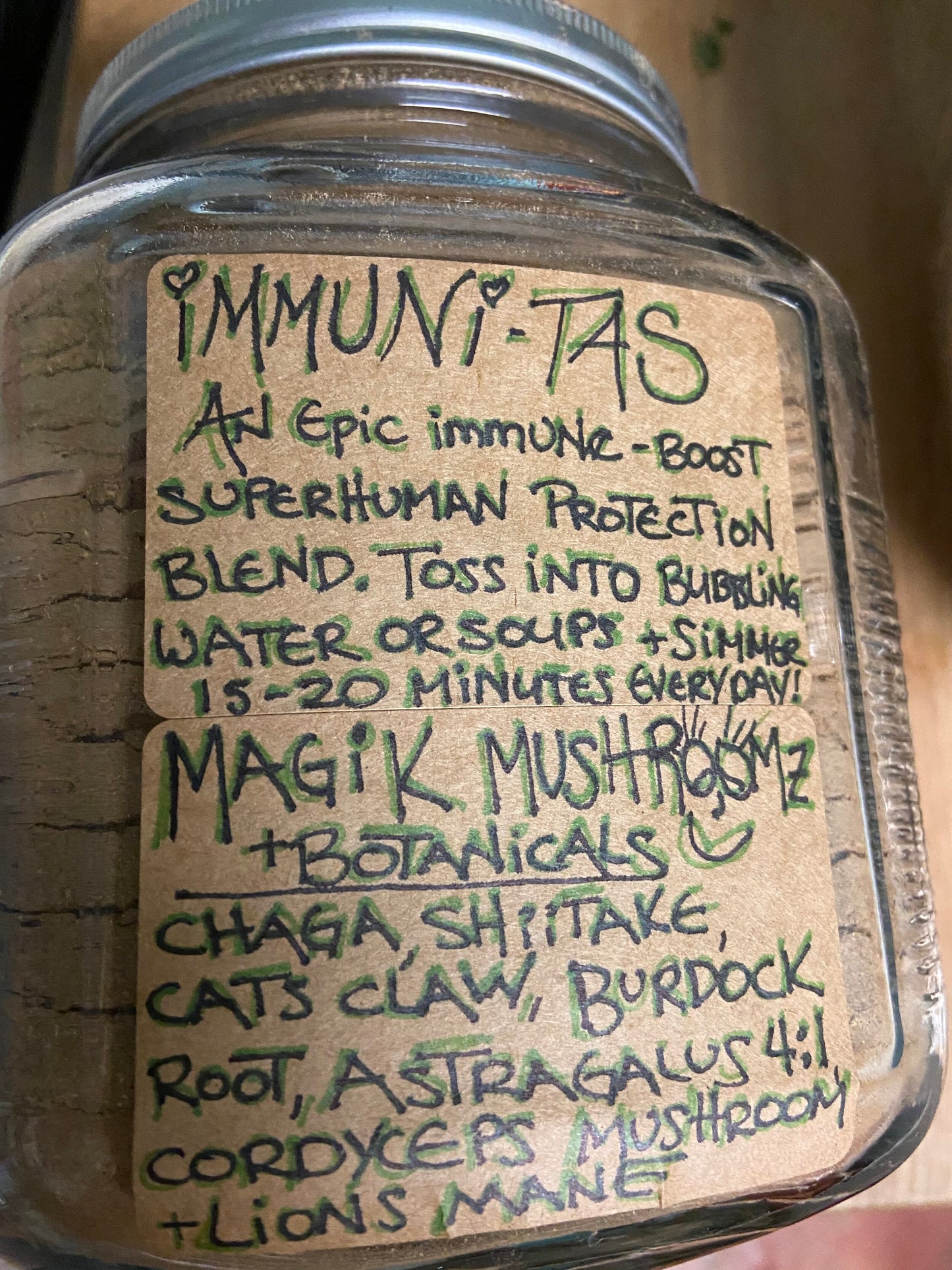 Immunitas Mushroom Immunity blend!