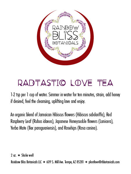Raingoz Tea RadtastiK LoVe Tea – Rainbow Bliss Botanicals